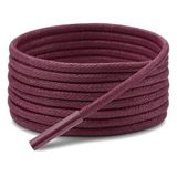Yuvarlak Mumlu Ayakkabı Bağcığı, Casual, Bot, Klasik ve Spor Ayakkabılar İçin Bağcık, 1 Çift (Bordo, 90 cm)