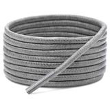 Yuvarlak Mumlu Ayakkabı Bağcığı, Casual, Bot, Klasik ve Spor Ayakkabılar İçin Bağcık, 1 Çift (Gri, 80 cm)