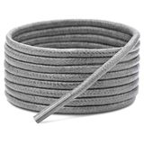 Yuvarlak Mumlu Ayakkabı Bağcığı, Casual, Bot, Klasik ve Spor Ayakkabılar İçin Bağcık, 1 Çift (Gri, 90 cm)