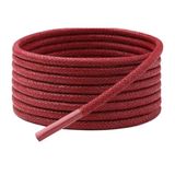 Yuvarlak Mumlu Ayakkabı Bağcığı, Casual, Bot, Klasik ve Spor Ayakkabılar İçin Bağcık, 1 Çift (Kırmızı, 100 cm)