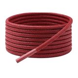 Yuvarlak Mumlu Ayakkabı Bağcığı, Casual, Bot, Klasik ve Spor Ayakkabılar İçin Bağcık, 1 Çift (Kırmızı, 150 cm)