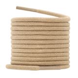 Yuvarlak Mumlu Ayakkabı Bağcığı, Casual, Bot, Klasik ve Spor Ayakkabılar İçin Bağcık, 1 Çift (Krem, 120 cm)