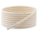 Yuvarlak Mumlu Ayakkabı Bağcığı, Casual, Bot, Klasik ve Spor Ayakkabılar İçin Bağcık, 1 Çift (Krem, 150 cm)