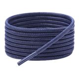 Yuvarlak Mumlu Ayakkabı Bağcığı, Casual, Bot, Klasik ve Spor Ayakkabılar İçin Bağcık, 1 Çift (Lacivert, 150 cm)