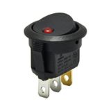 Yuvarlak Nokta Işikli Anahtar Kırmızı 220V 3P 22Mm