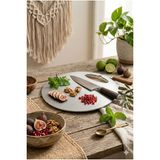 Yuvarlak Paslanmama Garantili Antibakteriyel Kesim Panosu, 1.5mm 26cm Sağlıklı Çelik Kesme tahtası