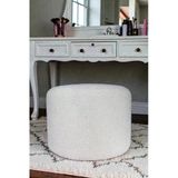 Yuvarlak Puf - Moon Bukle Şönil Kumaş - Modern Dekoratif Şık Ve Konforlu Puf&Bench