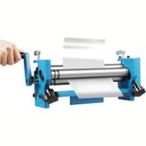 Yuvarlak saclar için manuel bükme makinesi, 300 mm sac bükücü, ayarlanabilir çap ve laminasyon genişliği, çelik, bakır ve alüminyum saclar için
