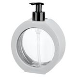 Yuvarlak Şekilli Şık Sıvı Sabunluk & Deterjanlık Sıvı Sabun Haznesi Banyo Sabunluğu Mutfak Deterjanlığı Deterjan Haznesi 350 ml (Beyaz)