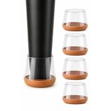 Yuvarlak Silikon Keçeli Sandalye Ve Masa Ayağı Pabucu 4'lü Set (Small " 2,8-3,1 Cm ")