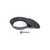 Yuvarlak Tabanı Çıkan Derin Tart Kalıbı 24X5,5 cm - Siyah