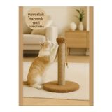 Yuvarlak Tabanlı Tekli Kedi Tırmalama Tahtası | 42 Cm | En Sevilen Renkler En Çok Tercih Edilen