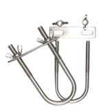 Yuvarlak U-Cıvata Boru Kelepçesi(M10*50 * 120) | Gümüş M10x50-60x90-150mm: Borular, Ahşap, Tekneler, Römorklar, Sıhhi Tesisat, Otomotiv