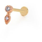 Yuvarlak Ucunda Damla Model Tragus Piercing