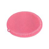Yuvarlak Vantuzlu Banyo Sırt Kese Matı 26 cm - Gri