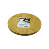 YUVARLAK=24.5CM AYAKLI= 4CM DÜZ YÜZEY AHŞAP BAMBU SUNUM TEPSİSİ - MİNİ SOFRA (5264)
