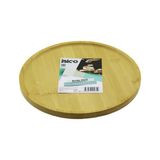 Yuvarlak=24.5cm Ayaklı=4cm Kenarlı Yüzey Ahşap Bambu Sunum Tepsisi - Mini Sofra (4604)