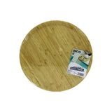 Yuvarlak=38Cm Ahşap Bambu Servis Sunum Tepsi - Tahtası (Timya/Go1395) 199682