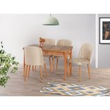 Yuvaset Home Uyar (Sadece Masa) Antik Çam 75*130+30 Kelebek Açılabilir Masa - Beyaz
