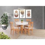 Yuvaset Home Uyar (Sadece Masa) Beyaz Ahşap Ayaklı 100*100+30 Fiskos Açılır Lake Masa