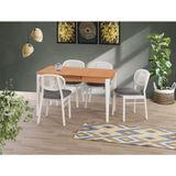 Yuvaset Home Uyar (Sadece Masa) Kayın Kaplama 90*160+30 Paris Açılır Masa - Kahverengi