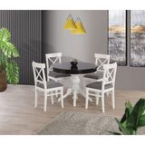 Yuvaset Home Uyar (Sadece Masa) Siyah 100*100+30 Fiskos Açılabilir Lake Masa