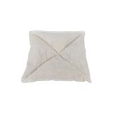 YUVOL %100 Doğal Yıkanmamış Koyun Yünü İçin Bebek Göğüs ve Sırt Yastığı 15x15 cm, El Yapımı Yastığı