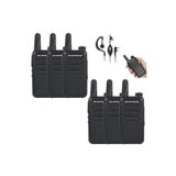 YUWA 6 Adet Boafeng Bf-R5 Lisansız PMR446 Telsiz Baofeng Bf-R5 Mini Telsiz El Telsizi (Kulaklık Hediyeli)
