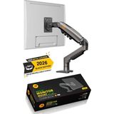 Yuwa Monitör Standı North Bayou Nb F80 (2026 Yeni Model) Amortisörlü Tekli Monitör Standı Gri (17-30 Inç)-(2-9 Kg) - Siyah
