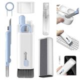 YUWAKAYI 7'si 1 Arada Elektronik Temizleyici Kiti, Fırçalı Klavye Temizleyici Kiti, Airpods Pro için 3'ü 1 Arada Temizleme Kalemi, Kulaklık, Klavye, Dizüstü Bilgisayar, Telefon, PC Monitörü için Çok