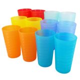 YUYUHUA 623 ml Plastik Bardaklar Kırılmaz BPA İçermez Bulaşık Makinesinde Yıkanabilir 30 cm Çok Renkli Yeniden Kullanılabilir İçecek Bardakları