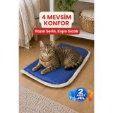Yuyupo 4 Mevsim Kedi ve Köpek Matı, 40x60 cm | Sıcak & Soğuk Kullanılabilen Jel Dolgulu Minder Yatak