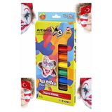Yüz Boyası 10 Renk 1 Paket Face Paint Çevirmeli Yüz Kalemi Kolay Temizlenen Canlı Renkler