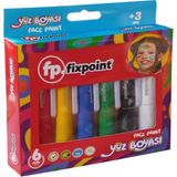Yüz Boyası 6 Renk 1 Paket Face Paint Çevirmeli Yüz Boyası Canlı Renkler Sağlığa Zararsız - Çok Renkli - Standart - 15ml