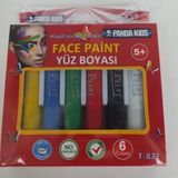 Yüz Boyası 6 Renk - Panda Kids