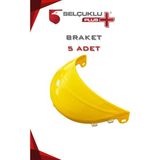 Yüz Koruyucu Siperlik Alınlığı Braket Sarı Renk Endüstriyel Güvenlik Ekipmanı 5 Adet