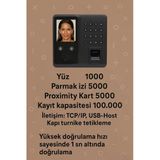Yüz -Parmak Kartlı Personel Takip Cihazı -Web Giriş Çıkış Yazılım - (10 Kart Hediyeli)
