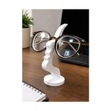 Yüz Tasarımlı Gözlük Standı, Beyaz, Dekoratif Masaüstü Gözlük Tutucu, 13 cm Yükseklik, 7 cm Genişlik | Pla 3D Baskı - 0