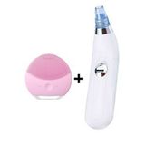 Yüz ve Cilt Temizleme Seti Dermasuction Vakumlu Yüz Temizleme + Forever Cilt Temizleme Cihazı 2'li