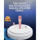 Yüz ve Vücut Tüy Temizleme Makinesi 3 Farklı Başlıklı