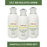 Yüz Vücut | Kararma Karşıtı Cilt Beyazlatıcı Koltuk Altı Özel Bölge Bikini Bölgesi Beyazlatıcı Krem - 3 ADET
