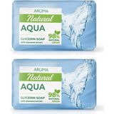 Yüz Yıkama Sabunu Aroma Natural Elementler Aqua 2 x 100 gr