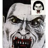 Yuze Yapısan Kafaya Tam Gecmelı Strec Kanlı Vampır Maske