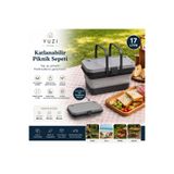 yuzi home Yuzi Katlanabilir Piknik Sepeti & Kamp Masası – Taşınabilir Çok Amaçlı Piknik Çantası