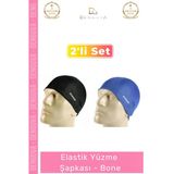 Yüzmebonesi Yüzücü Bonesi Silikon Bone Su Geçirmez Esnek Havuz Deniz Ekipmanı Yüzme Şapkası 2'Li Set
