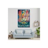 Yüzüklerin Efendisi Cam Hobbiton Dijital Baskı Kırılmaz Cam Tablo LOTR Cam Tablo
