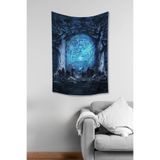 Yüzüklerin Efendisi Moria Kapısı Desenli Duvar Örtüsü Duvar Halısı Tapestry Süetimsi Dokulu%100 Polyester Kumaş