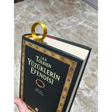 Yüzüklerin Efendisi Tek Yüzük Kitap Ayracı - The One Ring Tasarım - Altın - Sarı