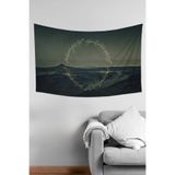 Yüzüklerin Efendisi Tek Yüzük Yazı Desenli Duvar Örtüsü Duvar Halısı Tapestry Süetimsi Dokulu%100 Polyester Kumaş