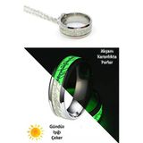 Yüzüklerin Efendisi Tungsten Güç Yüzüğü Kolye Glowing 1 Adet